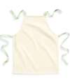W362 Westford Mill Fairtrade Kids Craft Apron Natural / Pistachio colour image